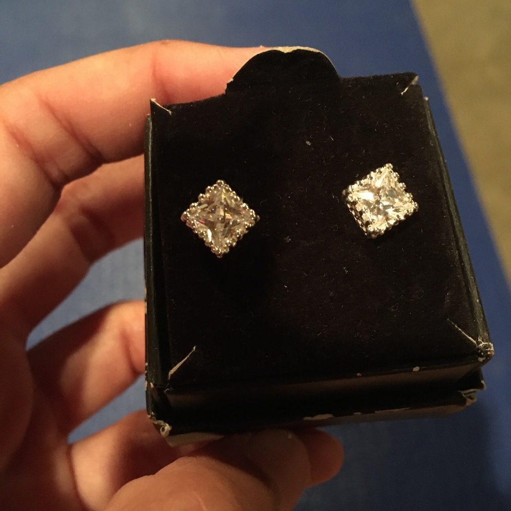Cubic Zirconia Stud Earrings